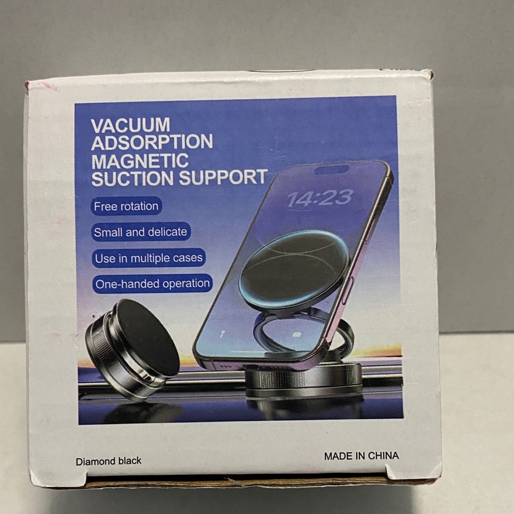 Vacuum Adsorption Magnetic Suction Support Dashboard Phone Mount‎ Black